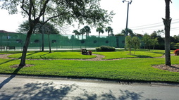 Photograph of the tennis courts